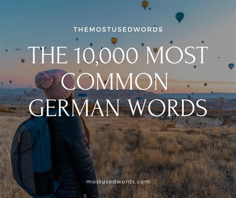 Top 10,000 German Words by Frequency (1-1000). . 10000 most common german words
